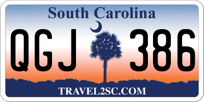 SC license plate QGJ386