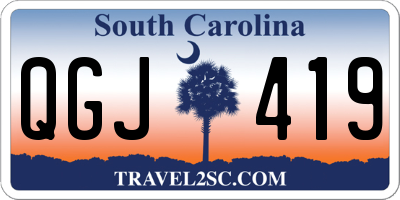 SC license plate QGJ419