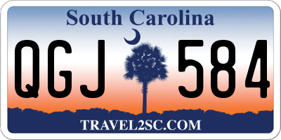 SC license plate QGJ584