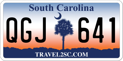 SC license plate QGJ641