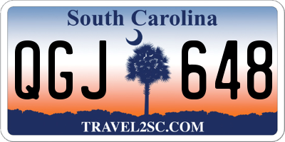 SC license plate QGJ648