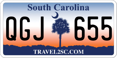 SC license plate QGJ655