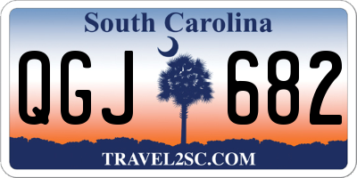 SC license plate QGJ682