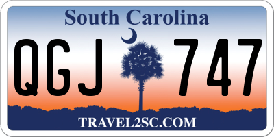 SC license plate QGJ747
