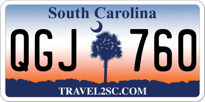 SC license plate QGJ760