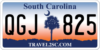 SC license plate QGJ825