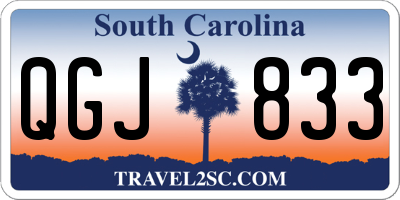 SC license plate QGJ833