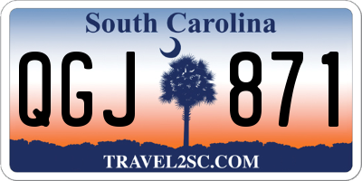 SC license plate QGJ871