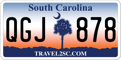 SC license plate QGJ878