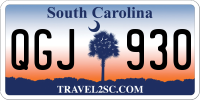 SC license plate QGJ930