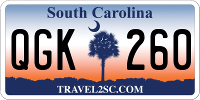 SC license plate QGK260