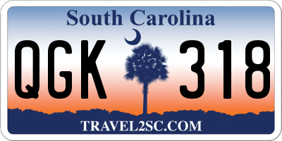 SC license plate QGK318