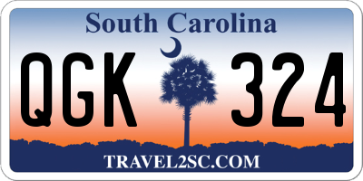 SC license plate QGK324