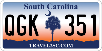 SC license plate QGK351