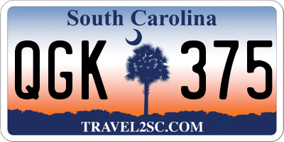 SC license plate QGK375