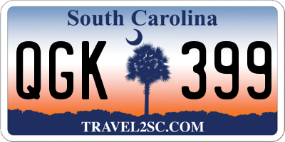SC license plate QGK399