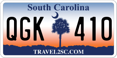 SC license plate QGK410