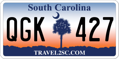 SC license plate QGK427