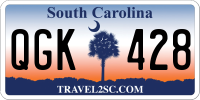 SC license plate QGK428