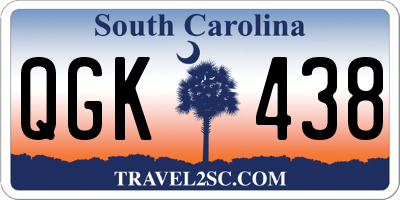 SC license plate QGK438
