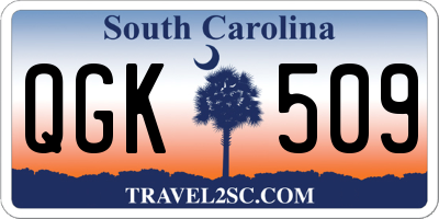 SC license plate QGK509