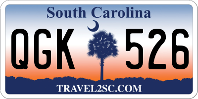 SC license plate QGK526