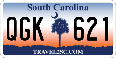 SC license plate QGK621