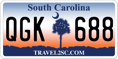 SC license plate QGK688