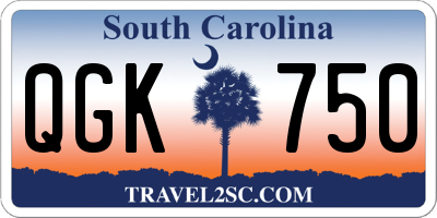 SC license plate QGK750