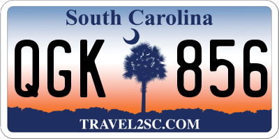 SC license plate QGK856