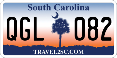 SC license plate QGL082