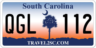 SC license plate QGL112