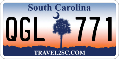 SC license plate QGL771