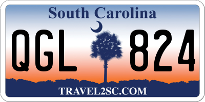 SC license plate QGL824