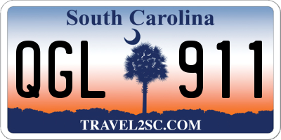 SC license plate QGL911