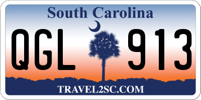 SC license plate QGL913