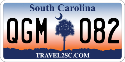 SC license plate QGM082