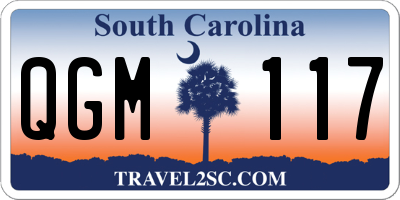 SC license plate QGM117