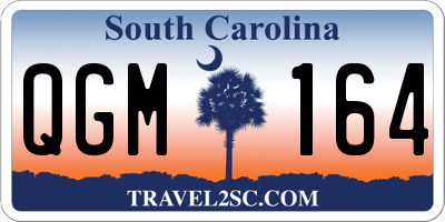 SC license plate QGM164