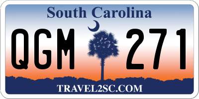 SC license plate QGM271