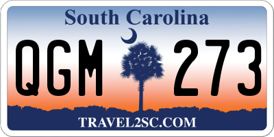 SC license plate QGM273