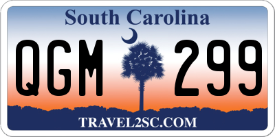SC license plate QGM299