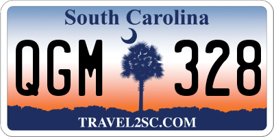 SC license plate QGM328