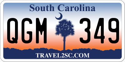 SC license plate QGM349