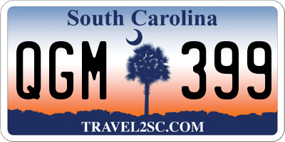 SC license plate QGM399