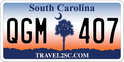 SC license plate QGM407