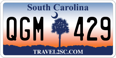 SC license plate QGM429