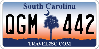 SC license plate QGM442