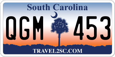 SC license plate QGM453