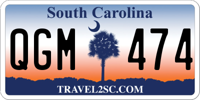 SC license plate QGM474
